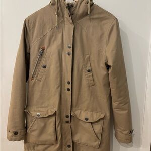 Volcom Beige Sherpa-Lined Jacket